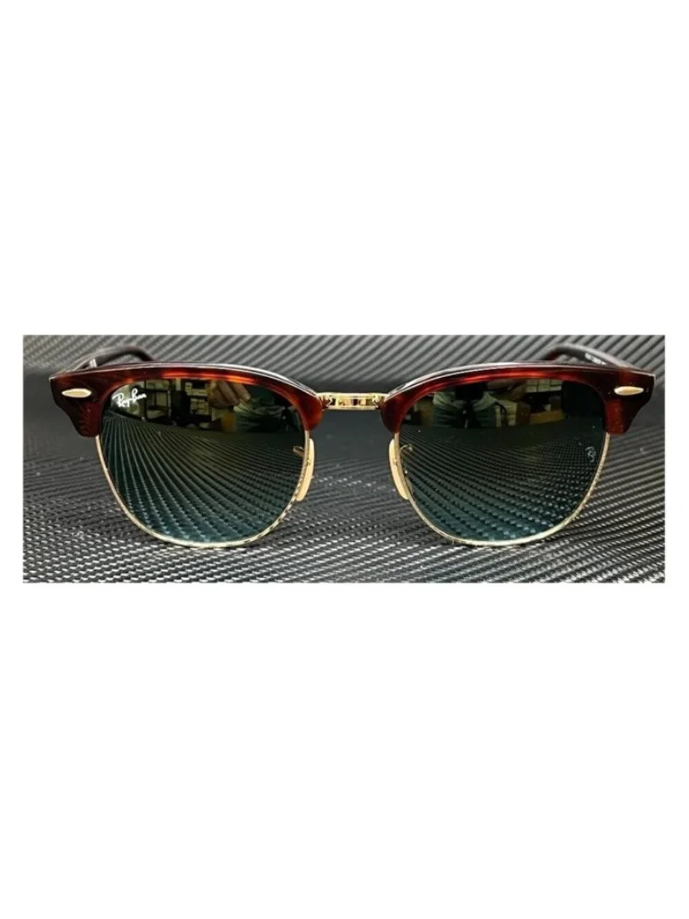 New Ray Ban Men  Red Havana Sunglasses  49- 21- 145